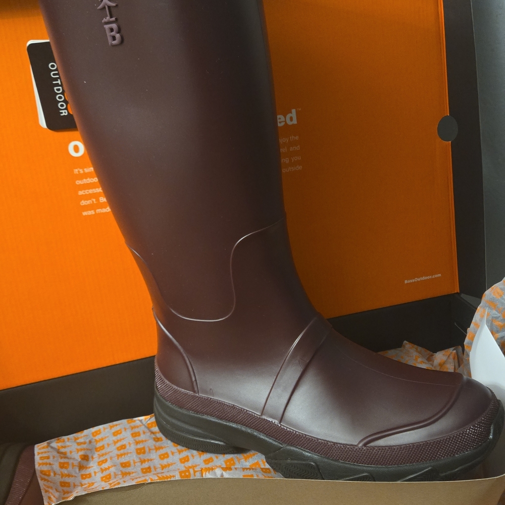 Bass Woman Dark Brown Rain Boots